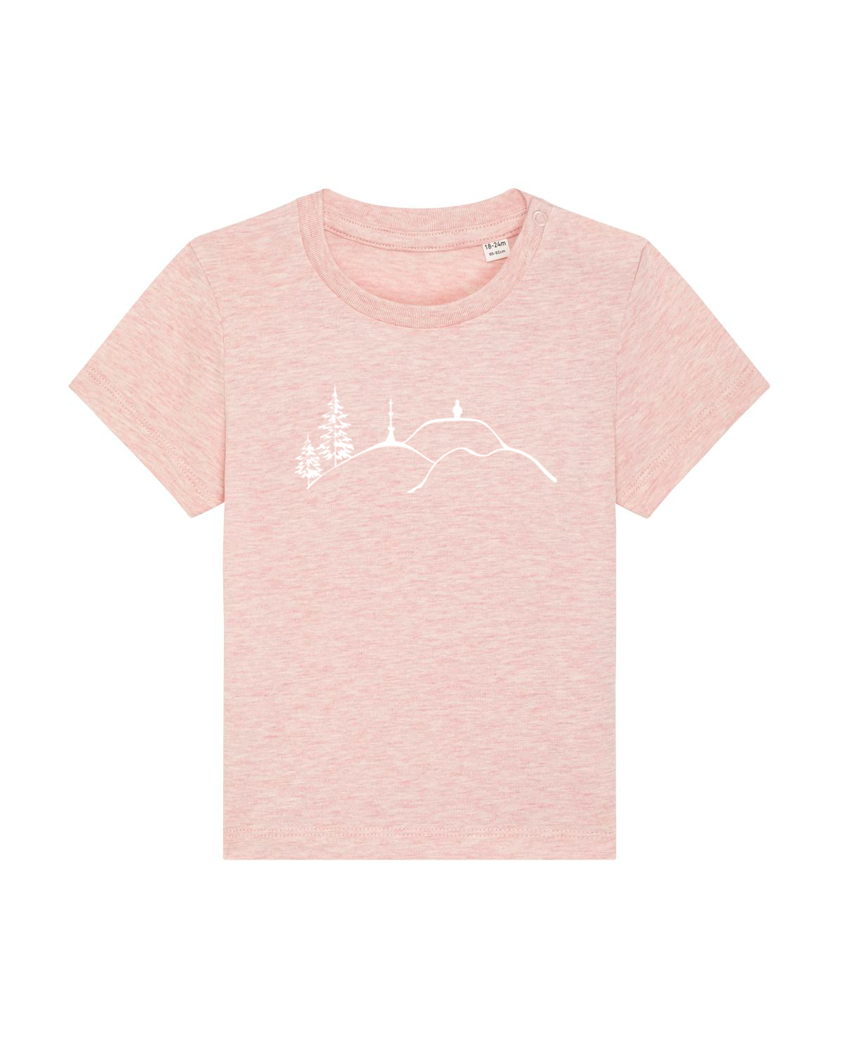 "Silhouette - Fichtelsachen" - ICONIC BIO BABY-T-SHIRT