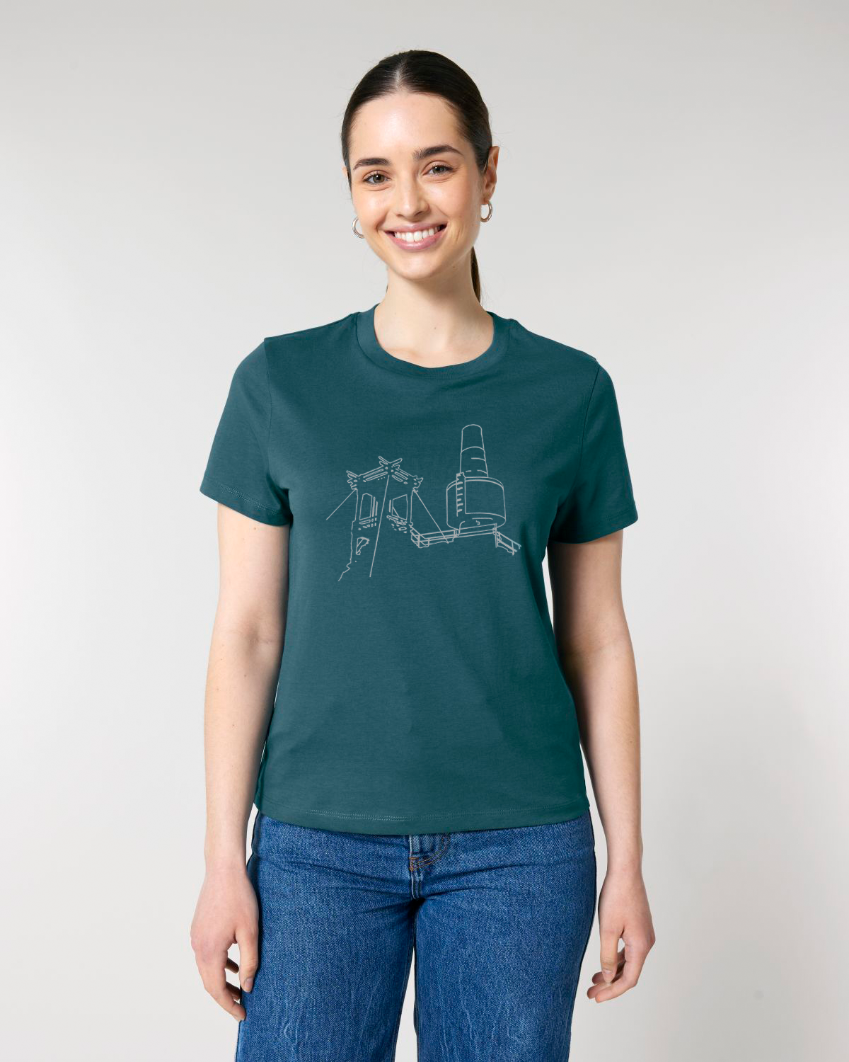 "Backöfele (Schneeberg) - Fichtelsachen" - ICONIC BIO T-SHIRT, LADIES