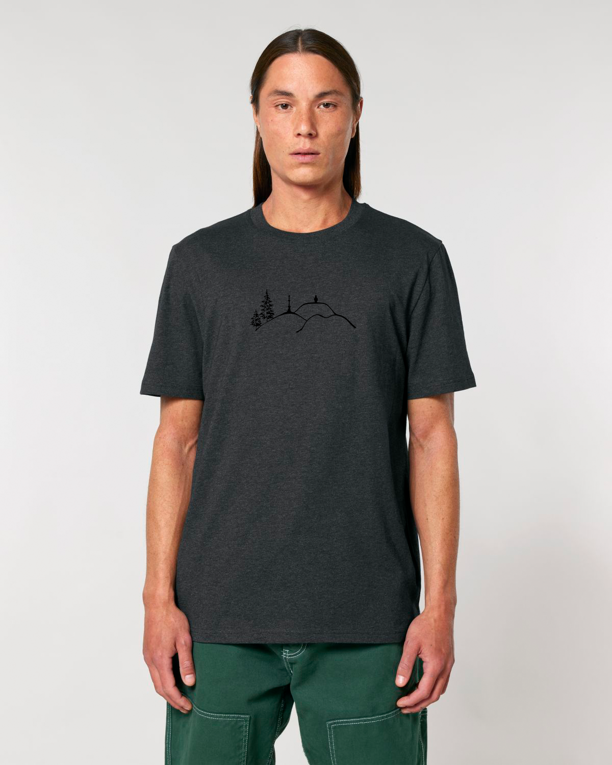"Silhouette – Fichtelsachen" - ICONIC BIO T-Shirt, UNISEX 2.0