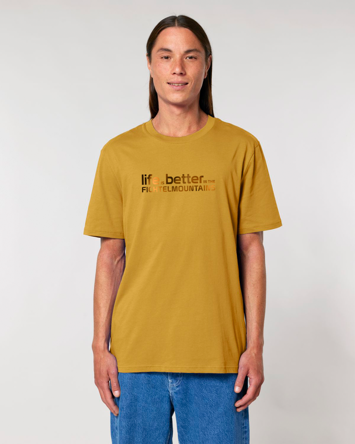 "life is better in the fichtelmountains - Fichtelsachen" - ICONIC BIO T-Shirt, UNISEX 2.0