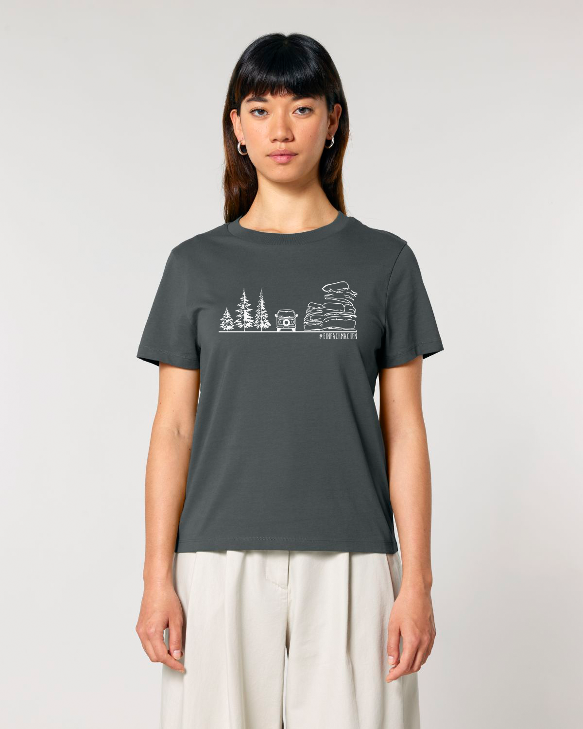 "#einfachmachen BULLI - Fichtelsachen" - ICONIC BIO T-SHIRT, LADIES