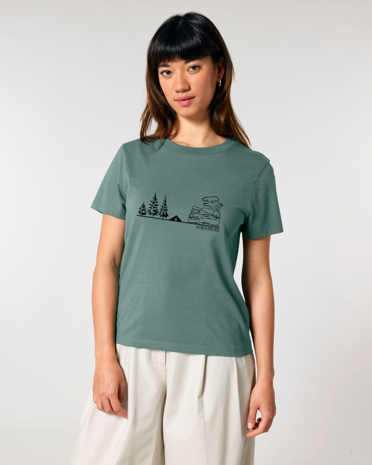 "#einfachmachen ZELT- Fichtelsachen" - ICONIC BIO T-SHIRT, LADIES