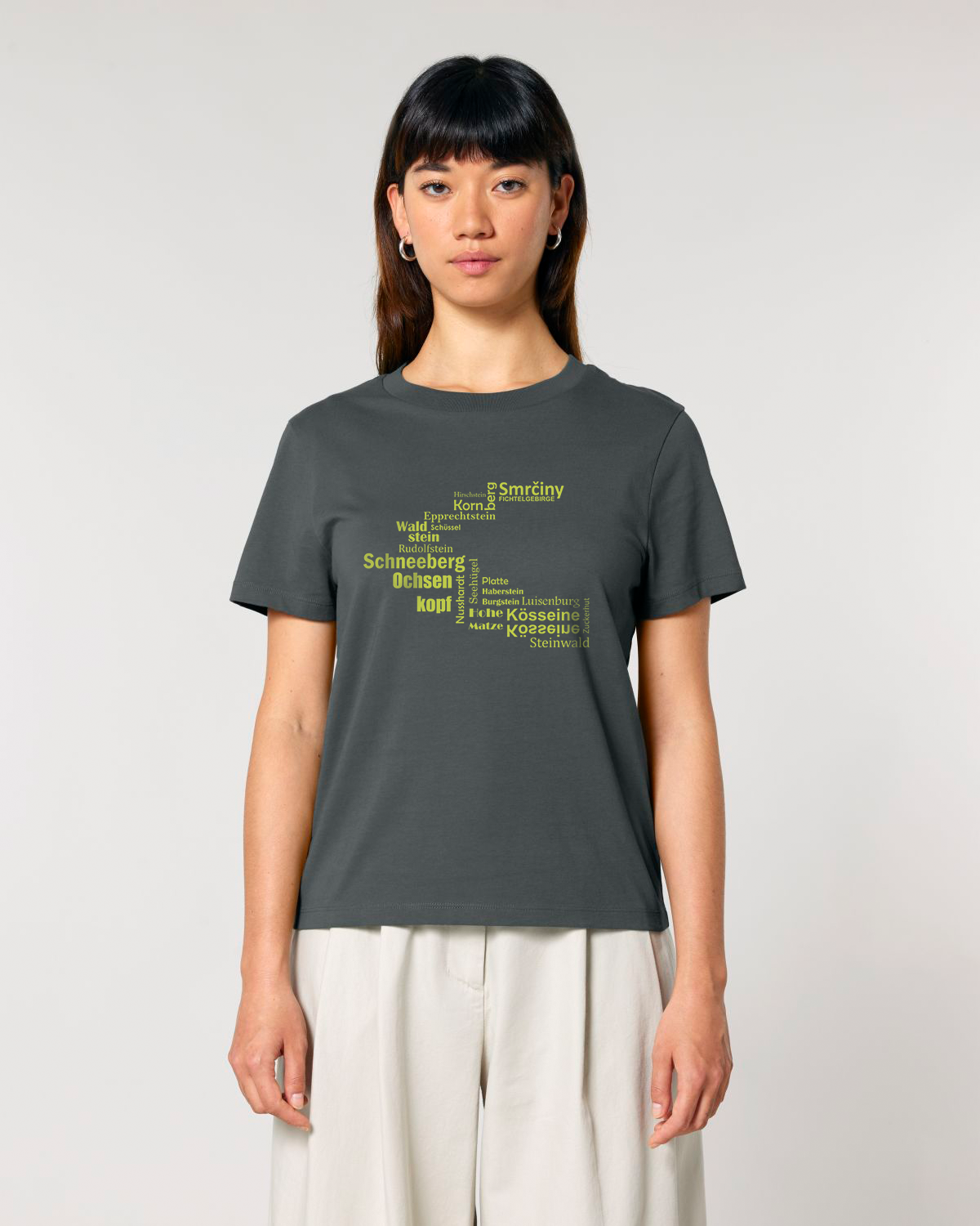 “Hufeisen – Fichtelsachen” – ICONIC BIO T-SHIRT, LADIES