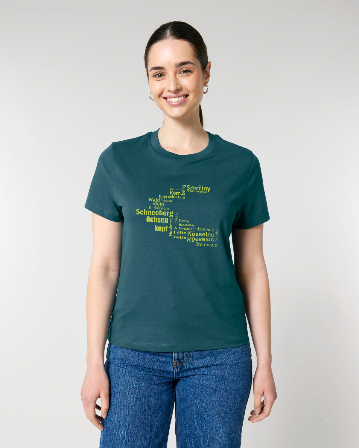 “Hufeisen – Fichtelsachen” – ICONIC BIO T-SHIRT, LADIES