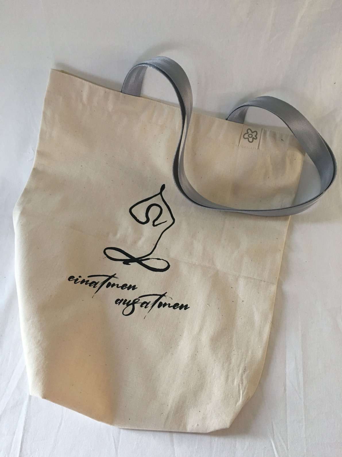 einatmen - ausmatmen - Yoga-Shopper (optional mit Firmenlogo)