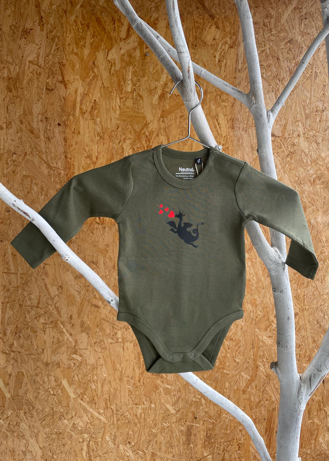 KuddelmuddelHof - BIO LANGÄRMLIGER BABY-BODY, BABY