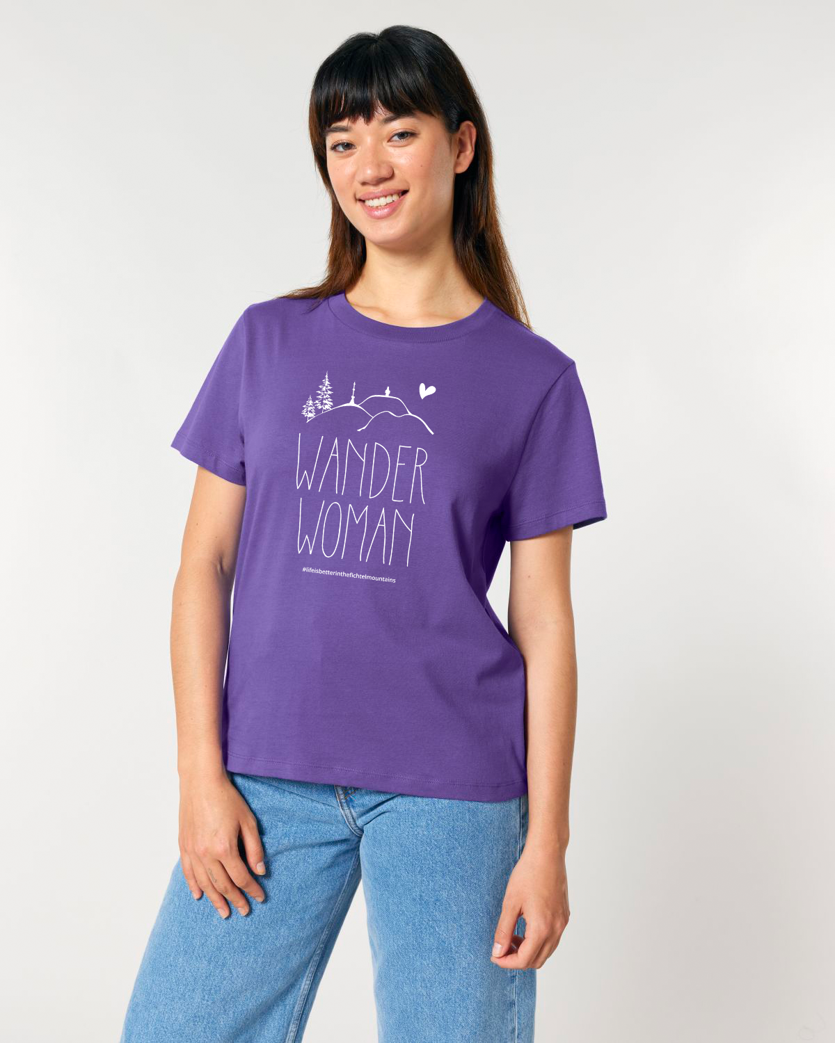 "WANDERWOMAN-Fichtelsachen" - ICONIC BIO T-SHIRT, LADIES