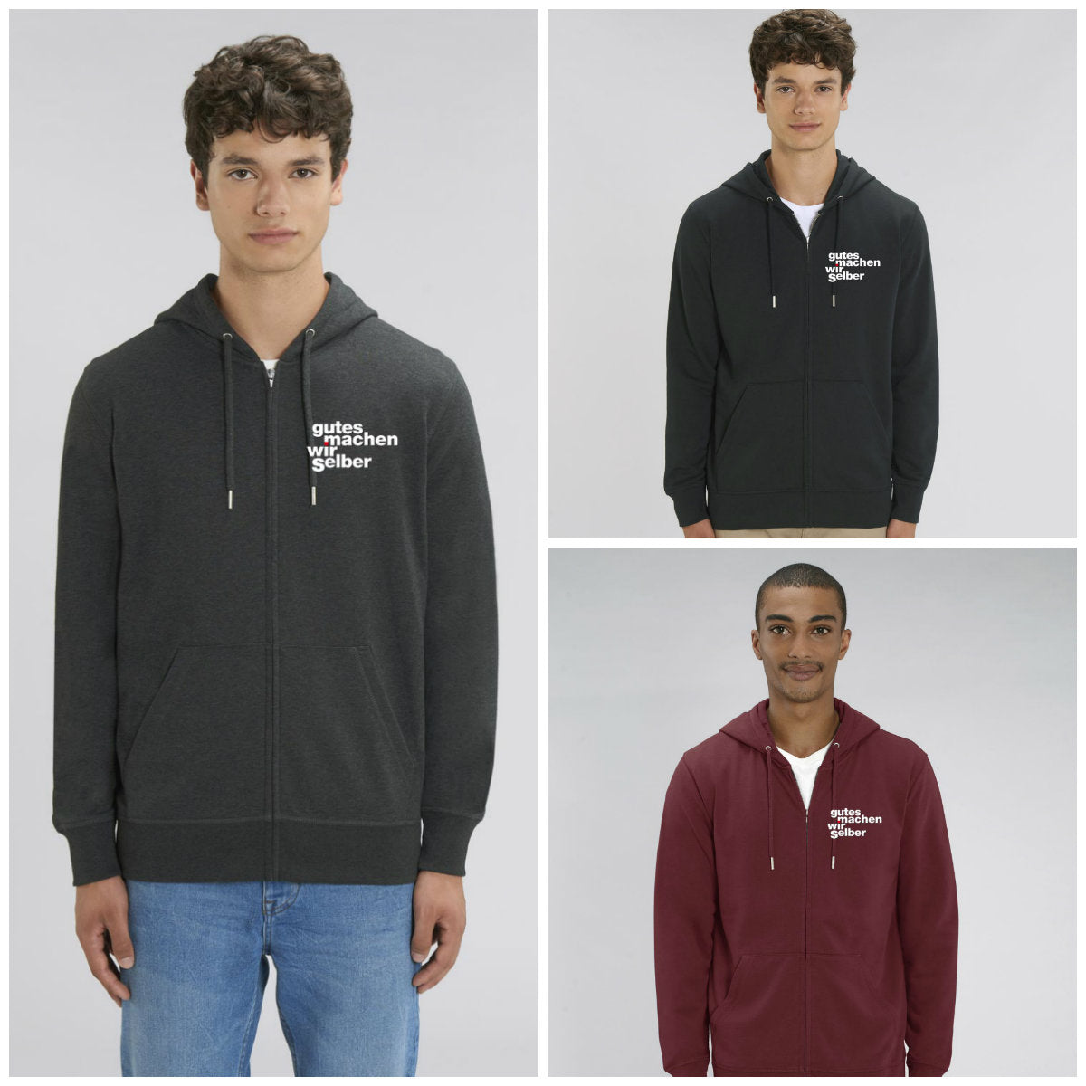 BIO Hoodie mit Reißverschluss 