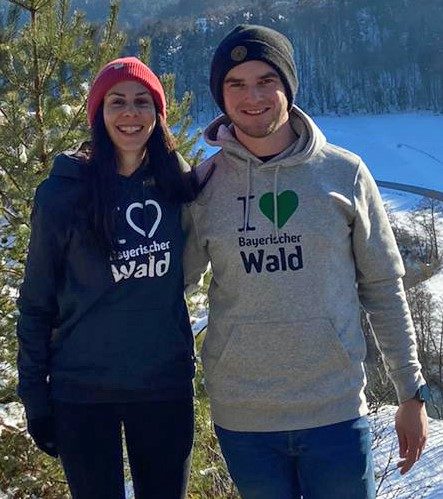 Bayerischer Wald "I <3 Bayerischer Wald" ICONIC BIO Hoodie Unisex